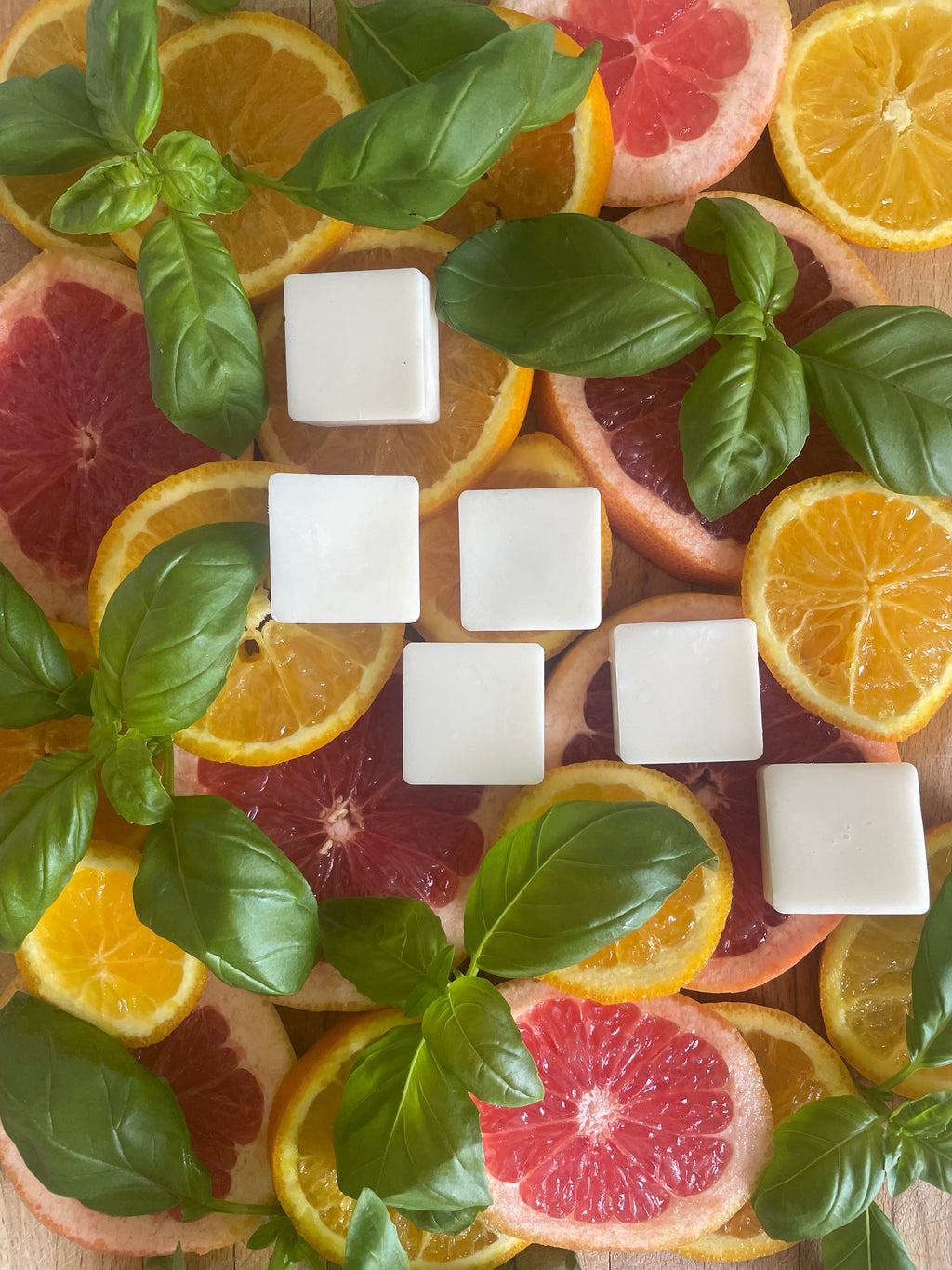 Pomelo and Basil Wax Melts