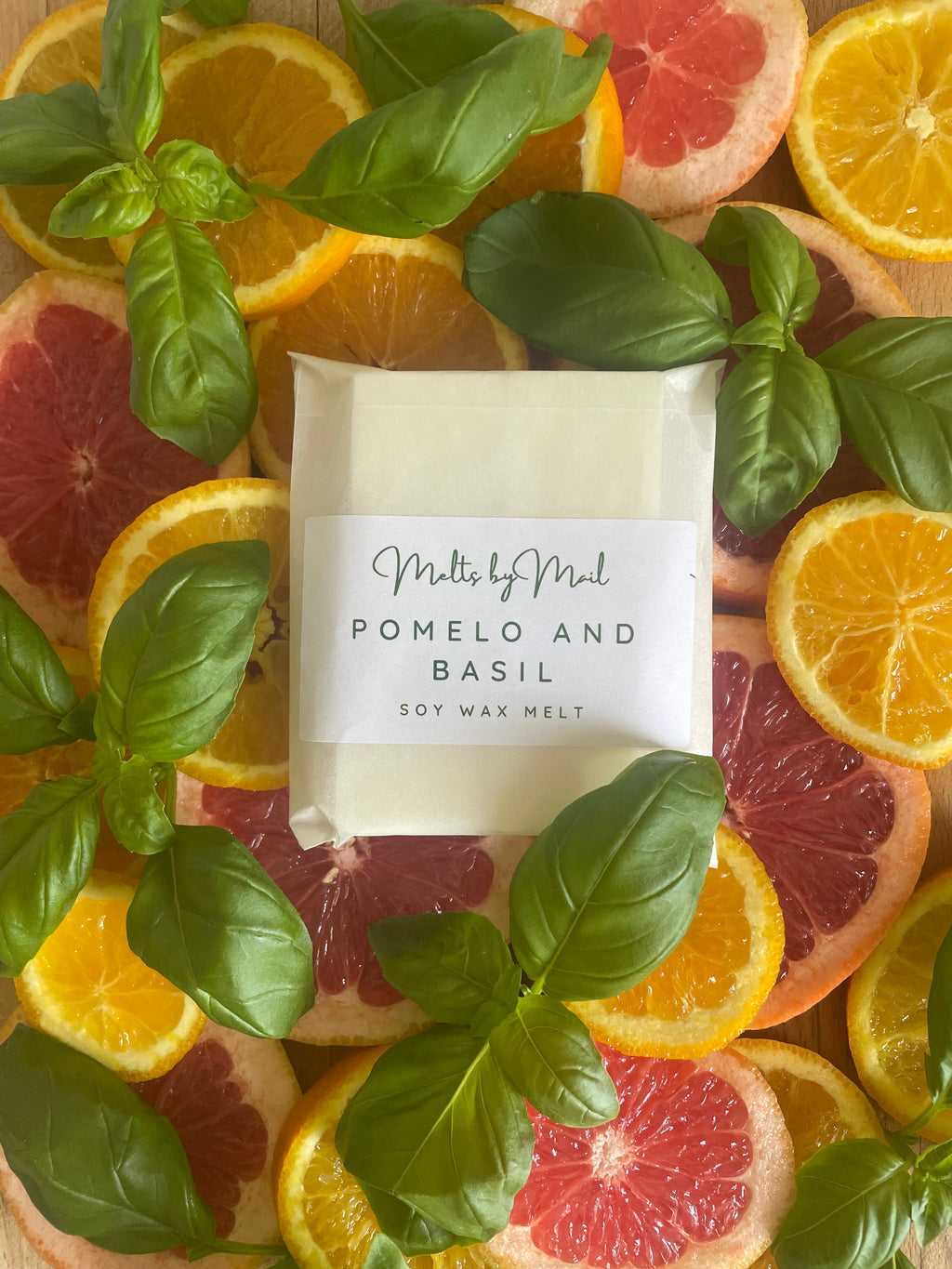 Pomelo and Basil Wax Melts